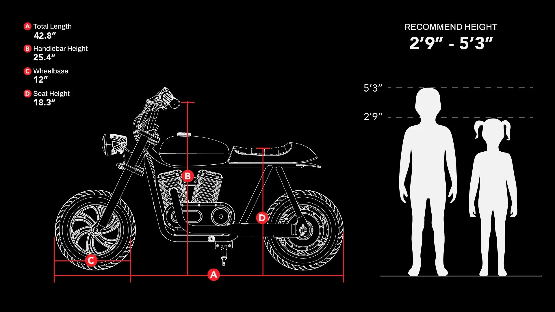 Hyper Gogo Pioneer 12 Electric Kids Motorcycle 21.9V 160W 10 MPH 7.5 Miles EL-MB05A New